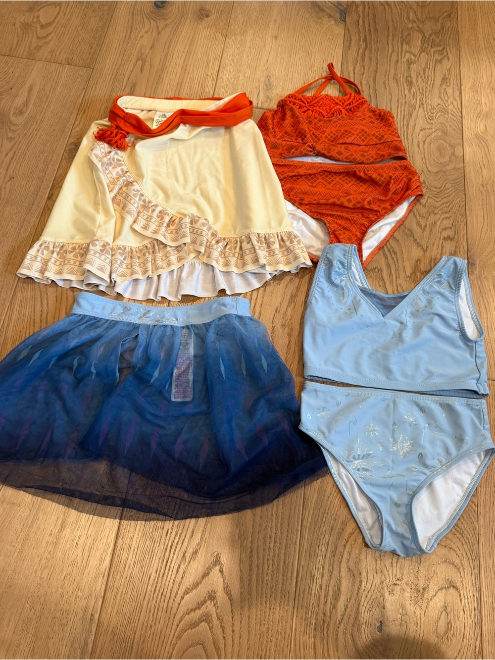 Disney bundle of 3 piece swim sets